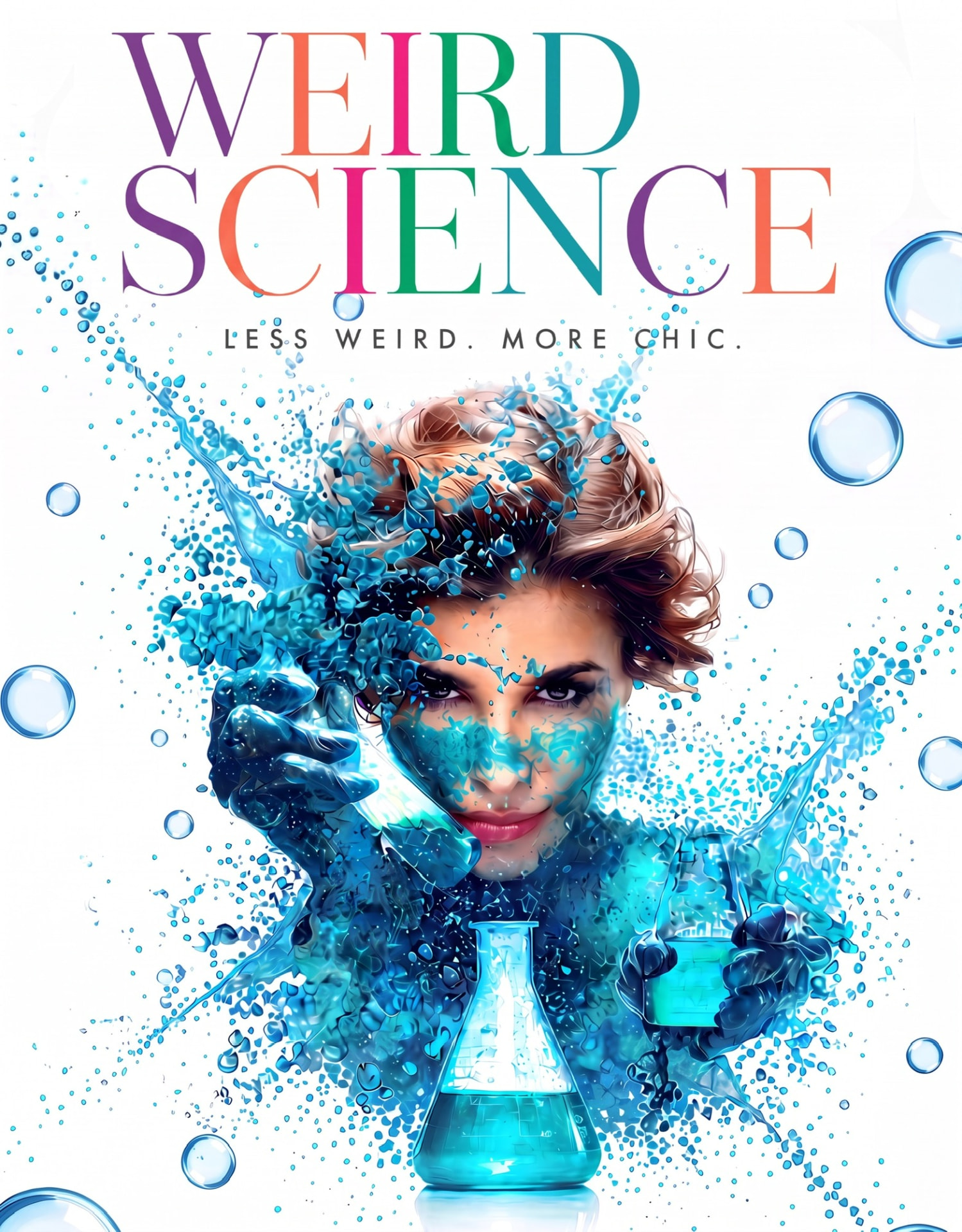 Weird Science — Less Weird. More Chic. August 2026 campaign artwork for Petro Facial Plastic Surgery