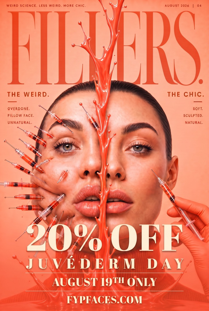 Fillers magazine cover: 20% off Juvéderm Day extended to August 19–20 at Petro Facial Plastic Surgery in Birmingham AL