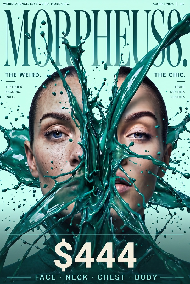 Morpheus8 magazine cover: $444 per treatment for face, neck, chest and body